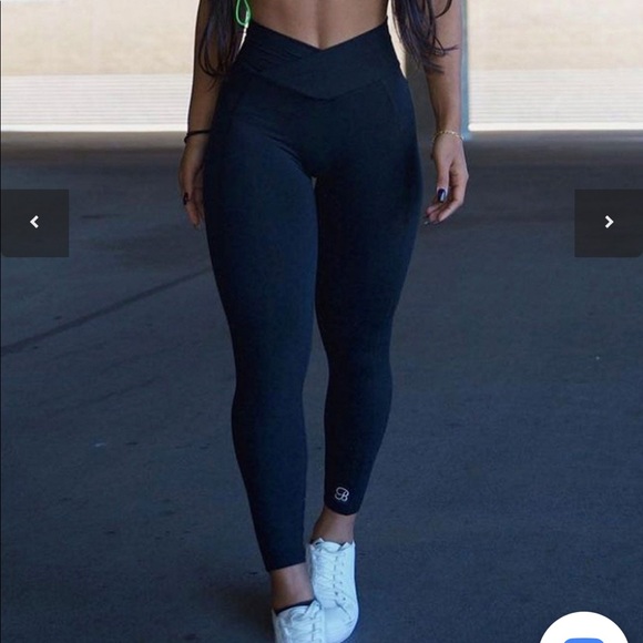 Bombshell Sportswear Pants - 🖤SOLD 🖤NWT Bombshell sportswear Brazilian contour 7/8 leggings Black